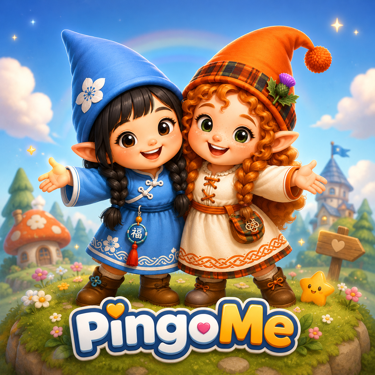 PingoMe — two friendly gnomes welcoming you
